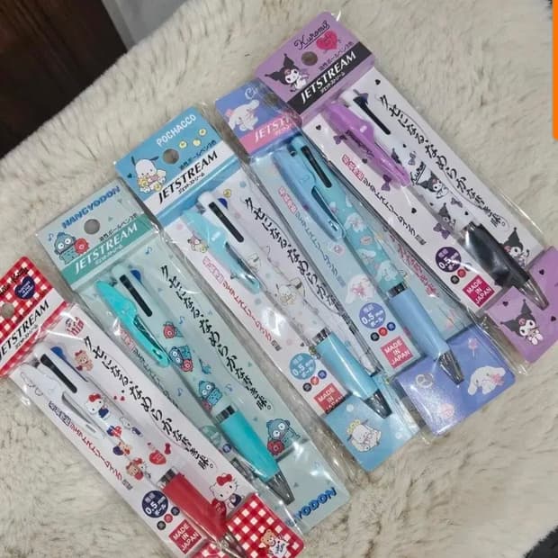 키티 포차코 한교동 시나모롤 쿠로미 제트스트림 볼펜
