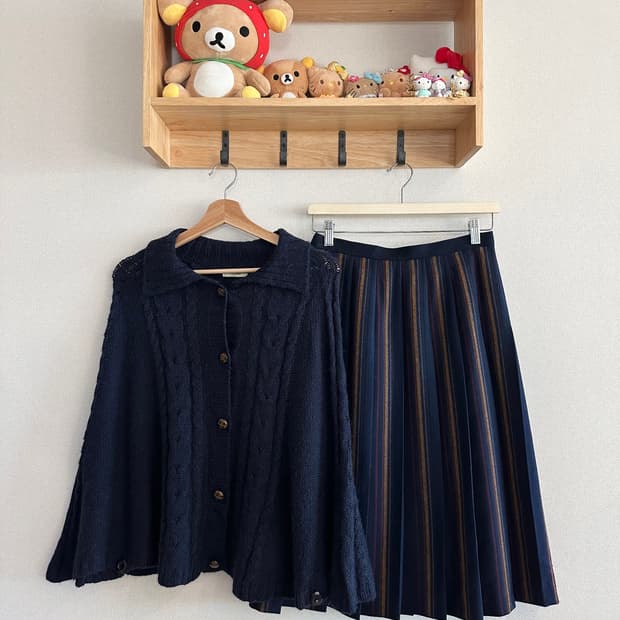 jpn 하구미 스즈코 너드 모리걸 히피 아오이유우 코디세트