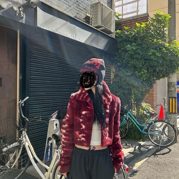 Valentino Rudy (발렌티노 루디) 토끼퍼  크롭+넥후크 수선 