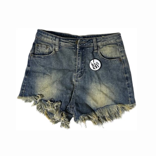 인아로우 데님 숏팬츠