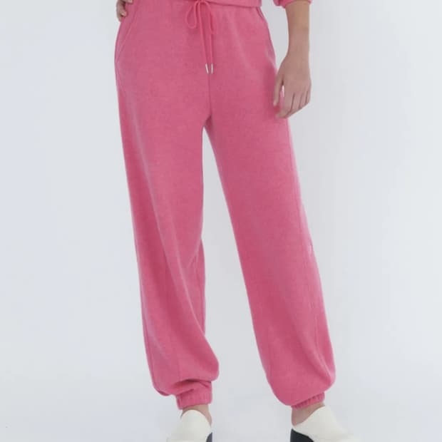 시티브리즈 플리스 밴딩팬츠 핫핑크