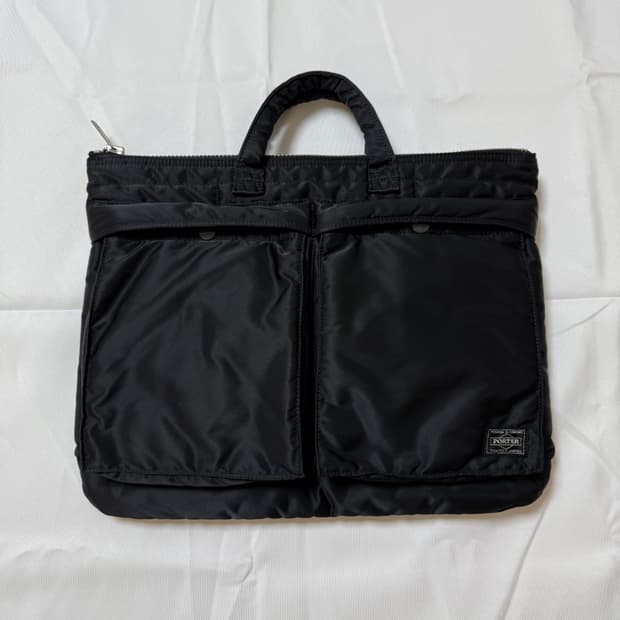 (초미품) PORTER 포터 탱커 숏 헬멧백 S 블랙 서류가방