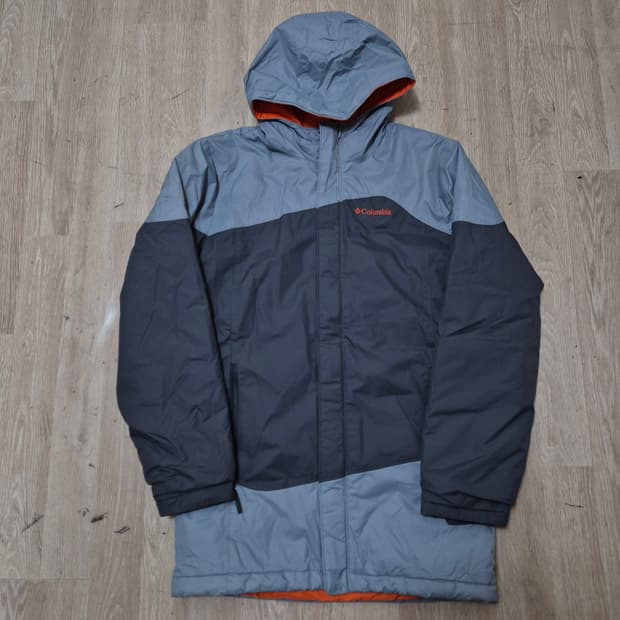 컬럼비아 남성 배색 후드 바람막이 자켓 L(100)