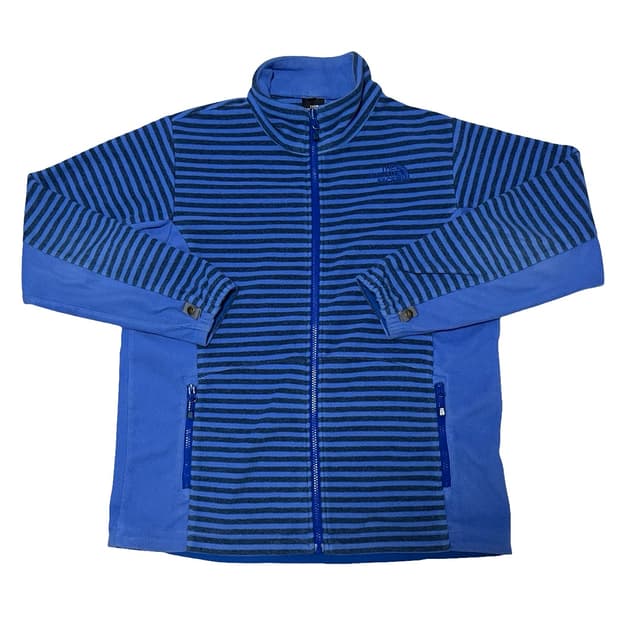 노스페이스 스트라이프 후리스 집업 L