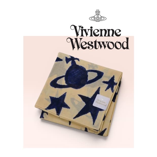 비비안웨스트우드 면 손수건 (새상품 with Case)