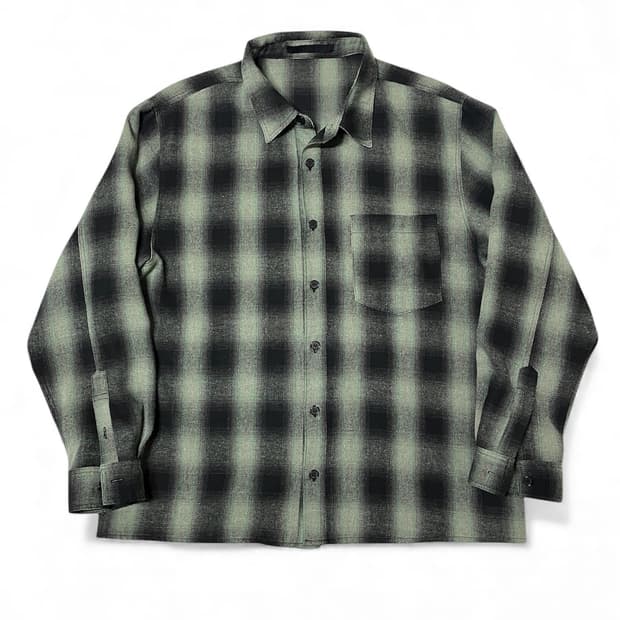 HTAE 80s American Check Shirts Green 3