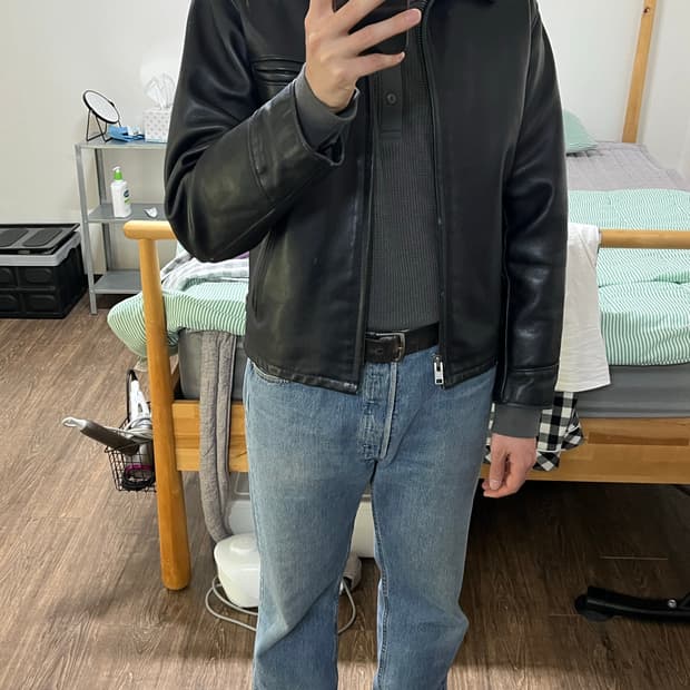 Schott 싱글라이더 레더 자켓 40 내피탈부착