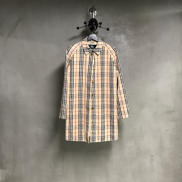 버버리 노바 체크 싱글 코트 8(W)