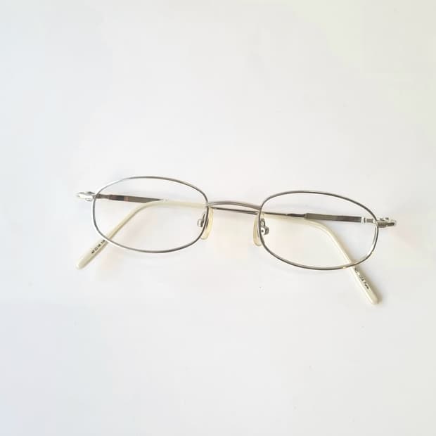 데드스탁 실버 라운드사각 안경테 383