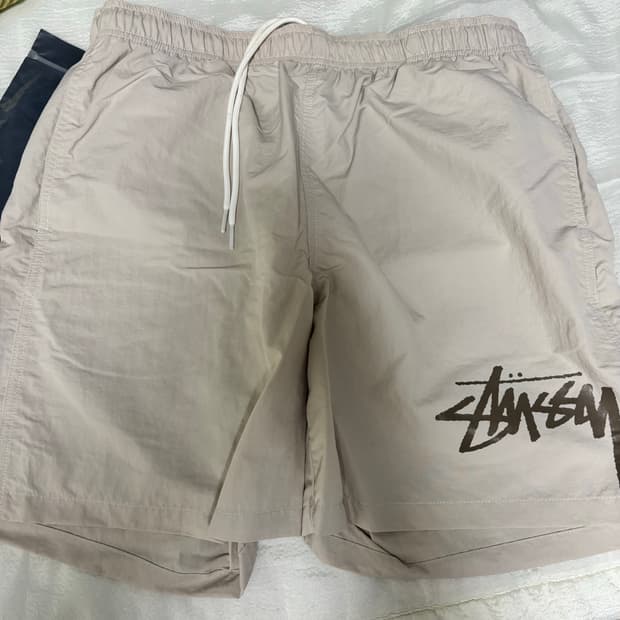 [M]스투시x아워레가시 워터쇼츠 베이지