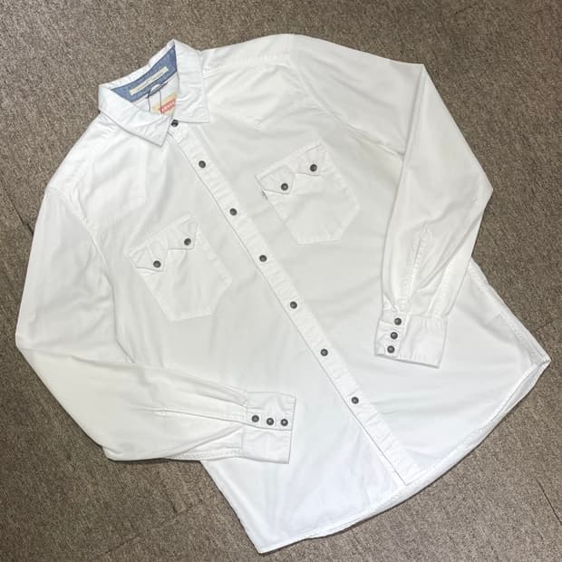 (M) Levi's 리바이스 웨스턴 셔츠 화이트