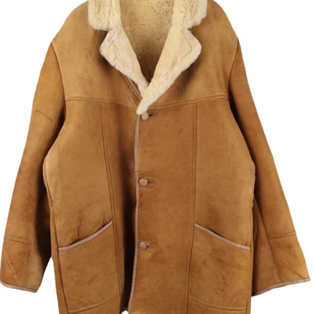 리얼 쉽스킨 빈티지 무스탕 자켓 (드라이완료)