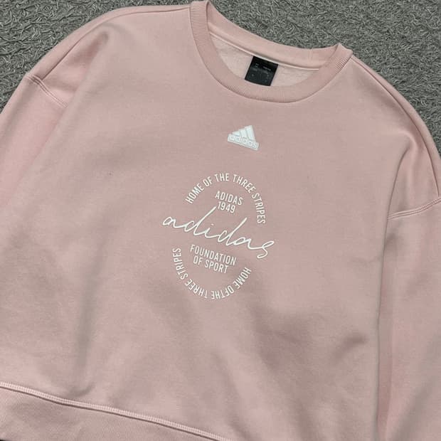 [우먼100-105] 아디다스 크롭맨투맨