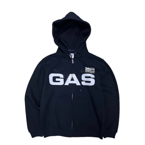 (L)GA$ Logo Zip-Up Hoodie-Navy