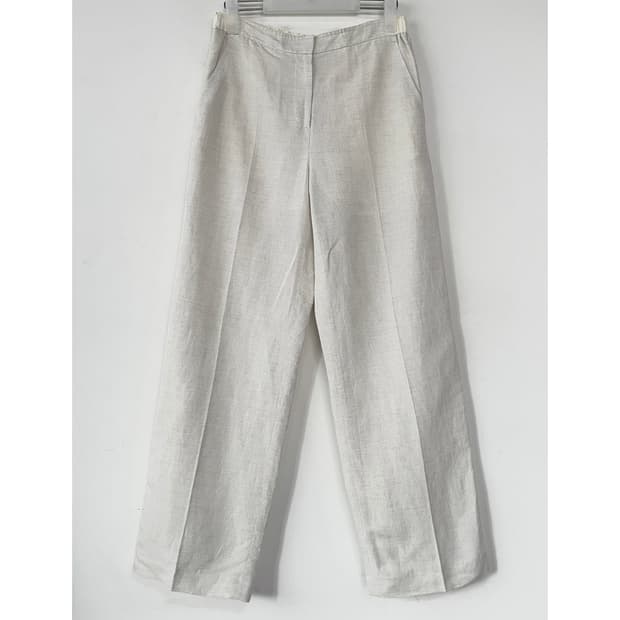 SJSJ 린넨 블렌드 백 밴딩 팬츠 [새상품]