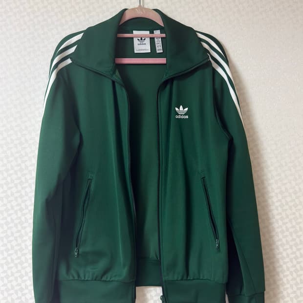 아디다스 베켄바우어 트랙탑 져지 다크그린 M