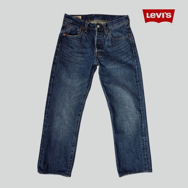 [W28L32]리바이스 프리미엄 501 데님 팬츠