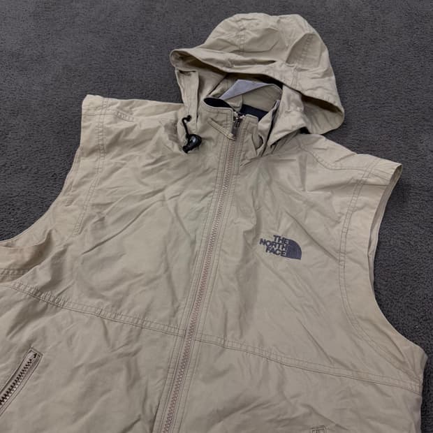 [정품/105] 노스페이스 우븐 조끼 베스트 후드 자켓