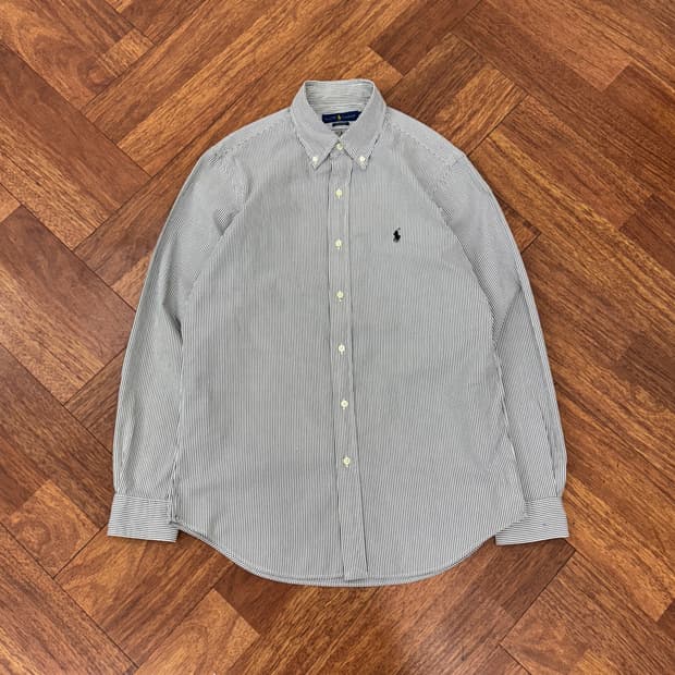 M(100) 폴로 랄프로렌 클래식핏 스트라이프 남방 셔츠 