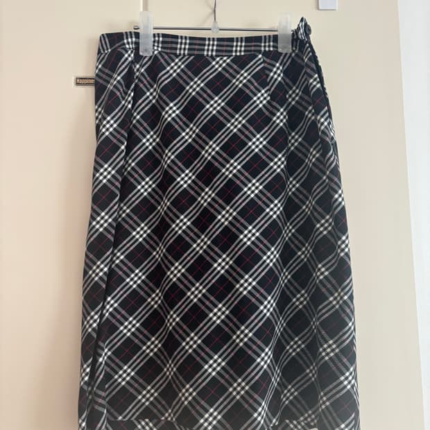 버버리 체크 스커트