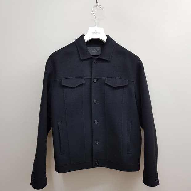 DKNY 울 블렌드 블랙 셔츠 자켓 M사이즈