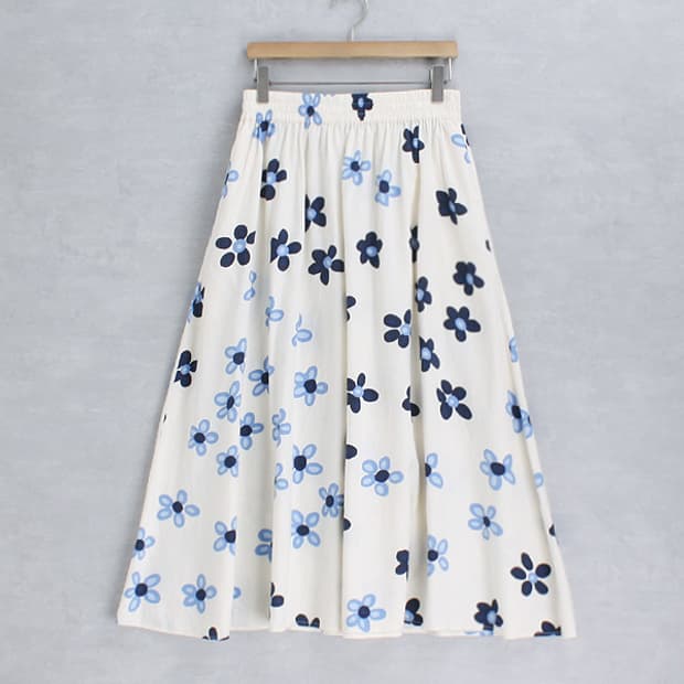 U x marimekko _ linen blend skirt 