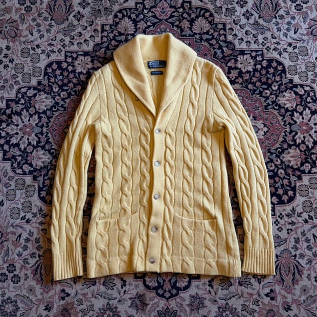 폴로 랄프로렌 숄칼라 가디건 100