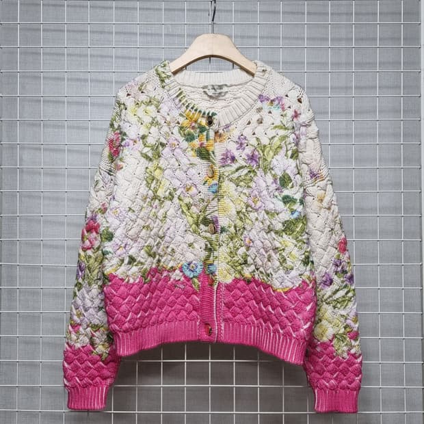 (택포) 안나몰리나리 블루마린 니트가디건