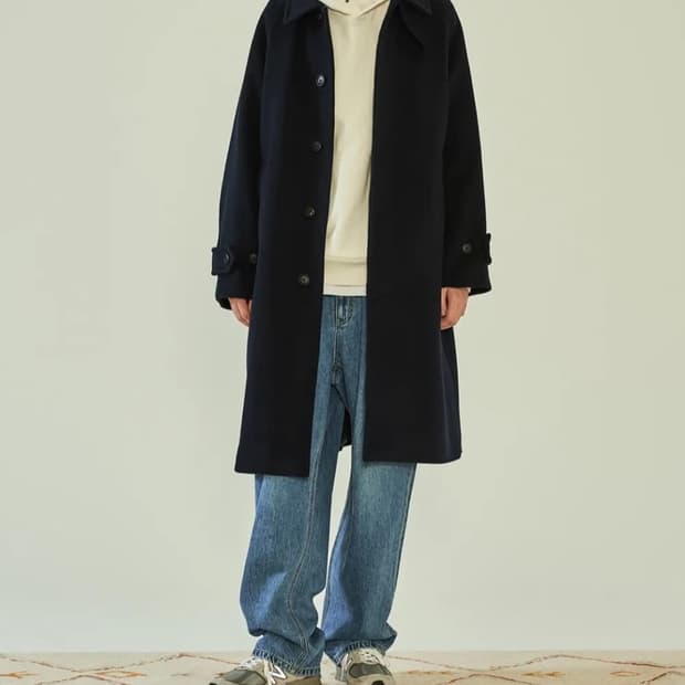 헤지스 his 발마칸 코트 s사이즈