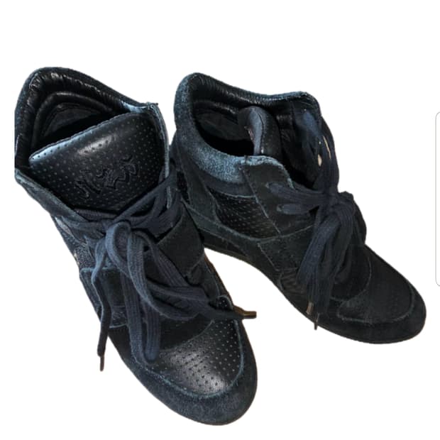 Ash 아쉬 웨지힐 스니커즈 블랙 36