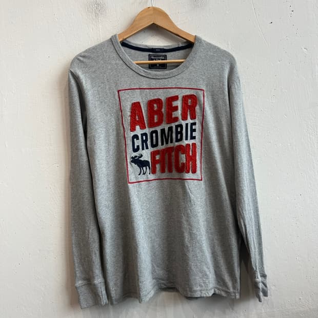 아베크롬비 아플리케 롱슬리브