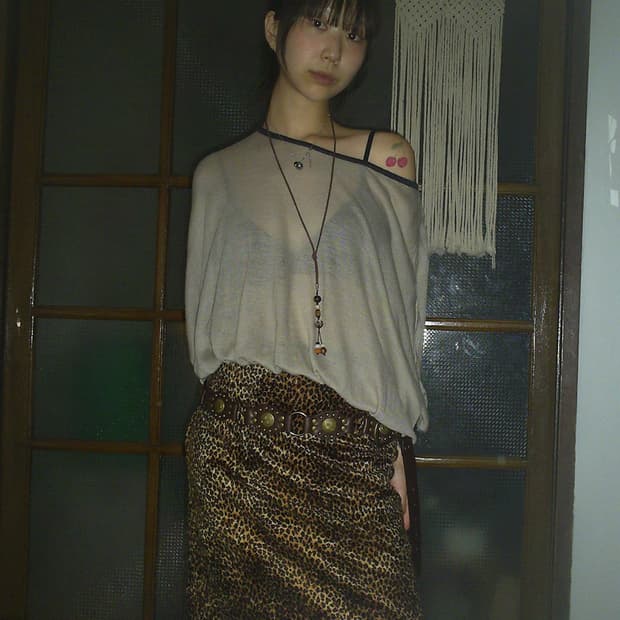 vintage batwing knit top