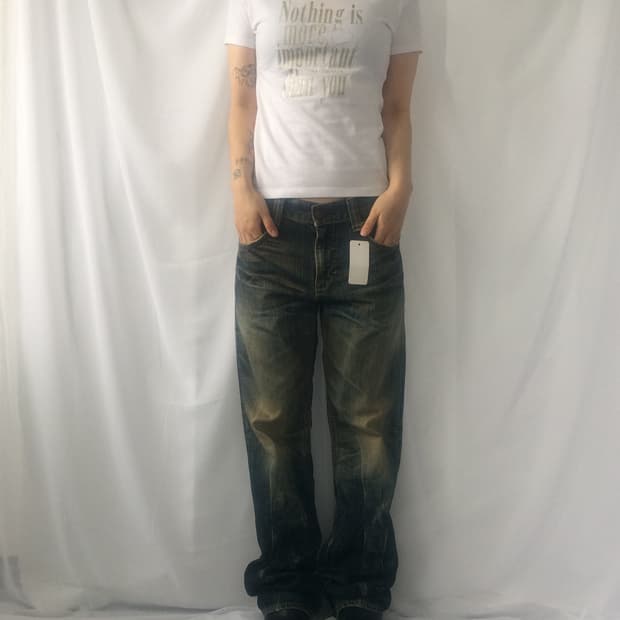 Lettering printing t shirt