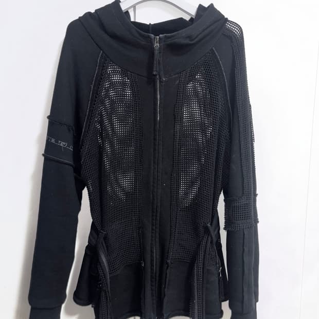 Aesynctx 에이시네틱스 HALF-NET ZIP Hoodie 후드집업