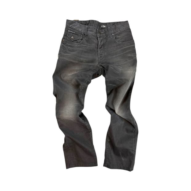 M) 지스타 로우 3301 블랙 데님 팬츠 MADE IN ITALY BD