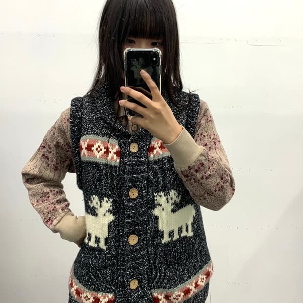 노르딕 니트 베스트 