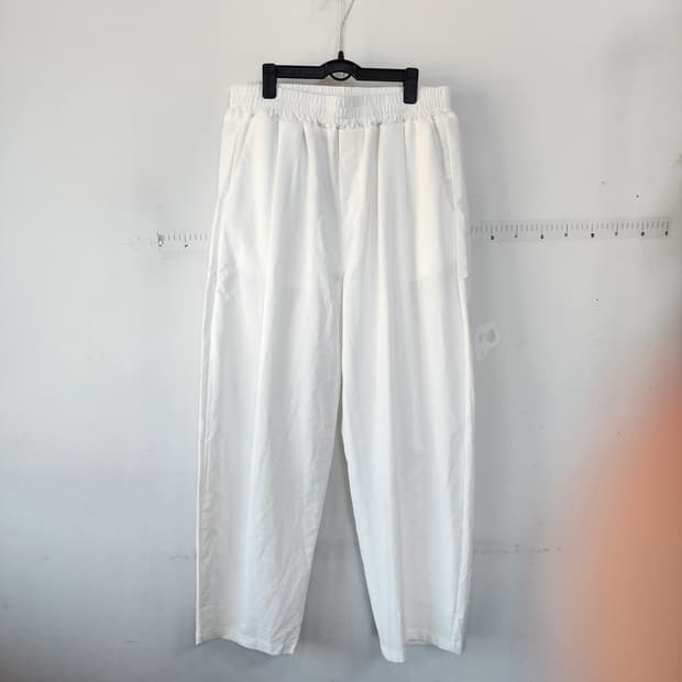 라퍼지스토어 화이트 면 팬츠