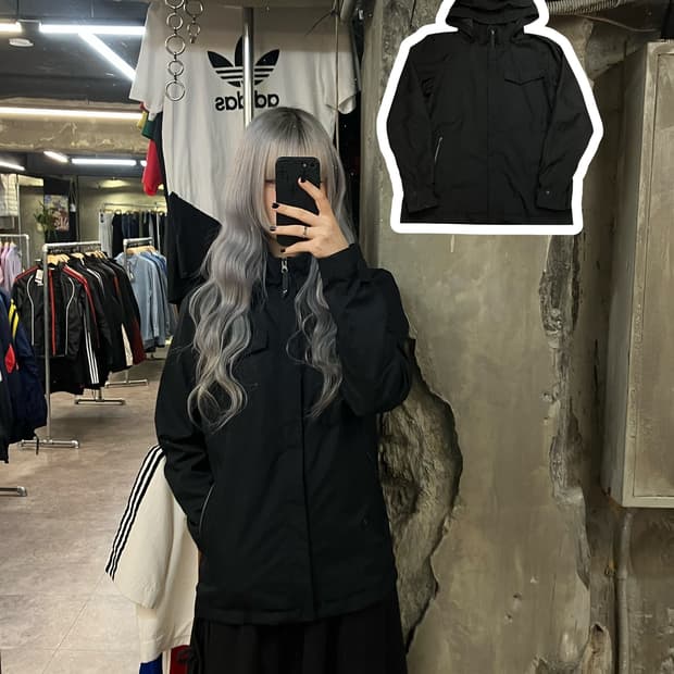 퓨마 후드 바람막이 블랙 M  #csz2607 