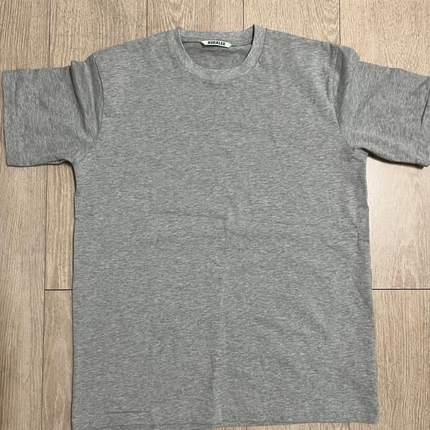오라리 그레이 반팔 티셔츠 머슬핏 5사이즈
