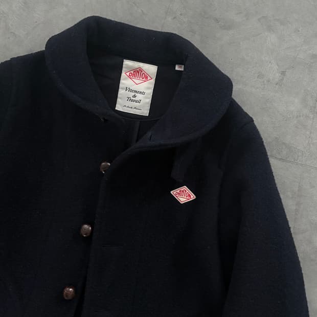 DANTON 단톤 네이비 울 카라 자켓