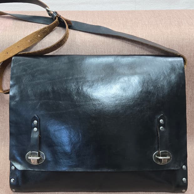 미우미우 웨스턴스타일 통가죽 서류가방 숄더백