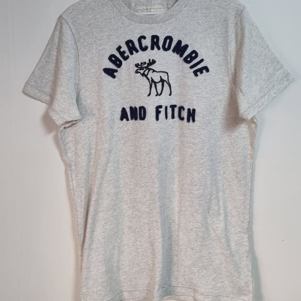 L ) 아베크롬비 오트밀 반팔티