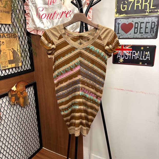 Painting Detail Semi Volume Dress