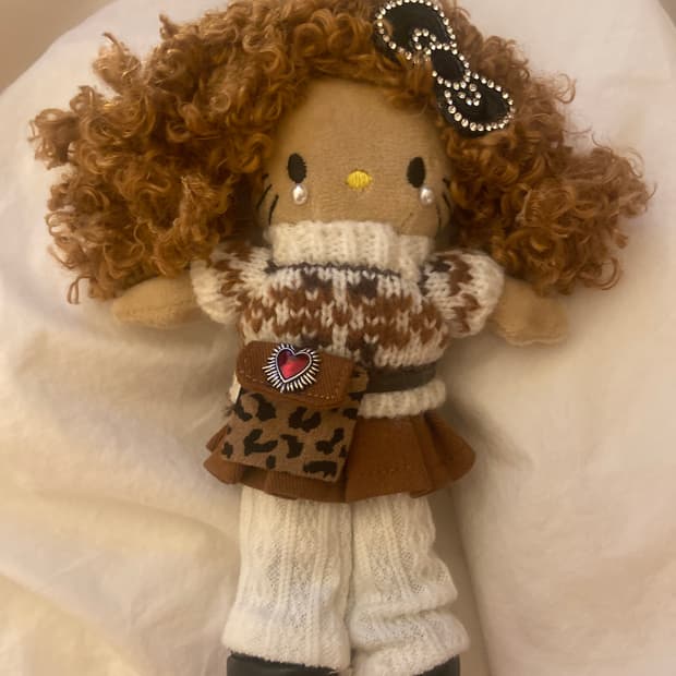 갸루 일본 키티 뽀글 태닝 롱다리