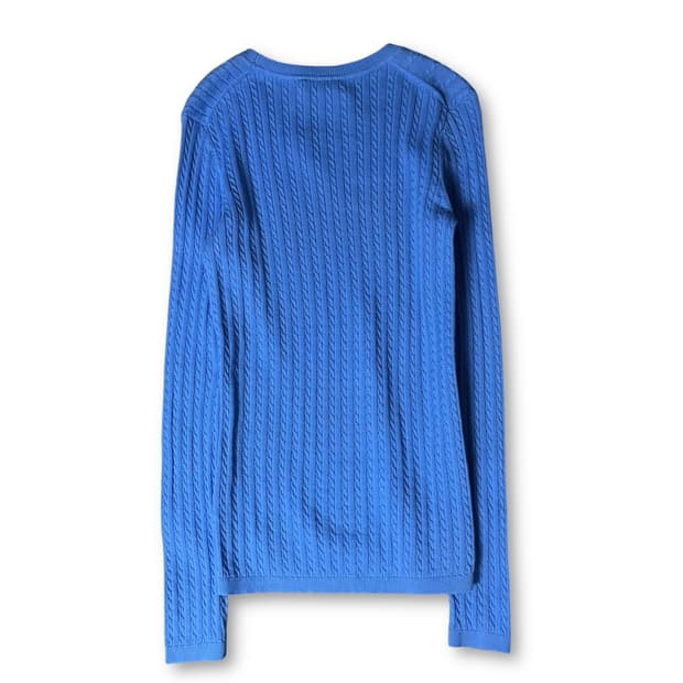 타미힐피거 블루 케이블 긴팔 니트 S