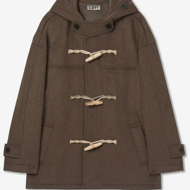 로파이 더플코트 멜란지브라운 S