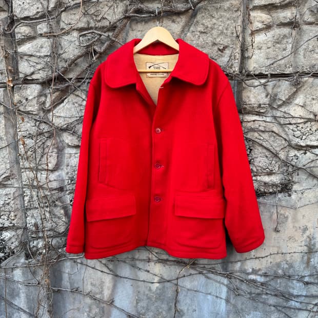 50~60s the woodsman 빈티지 울 헌팅 자켓 레드