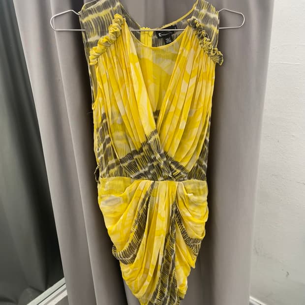 Dkny 드레이핑 쉬폰 원피스 