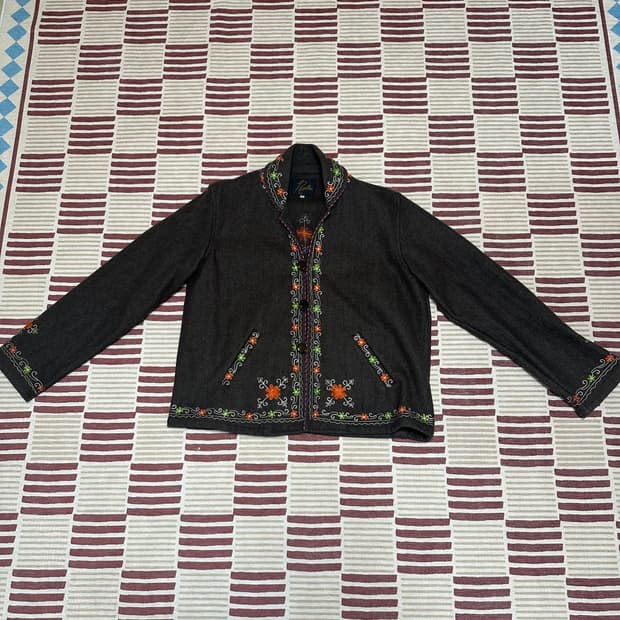 니들스 플라워 자수 티롤리안 자켓