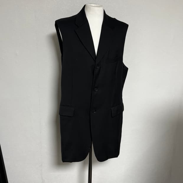 22ss 꼼데가르송 옴므플러스 롱 베스트 자켓 xl